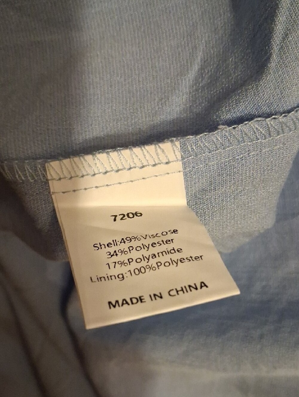 Strapless Tiered Maxi Dress in Light Blue Sz Large - Picture 6 of 10